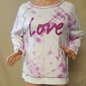 Victoria's secret LOVE tye dye sweatshirt